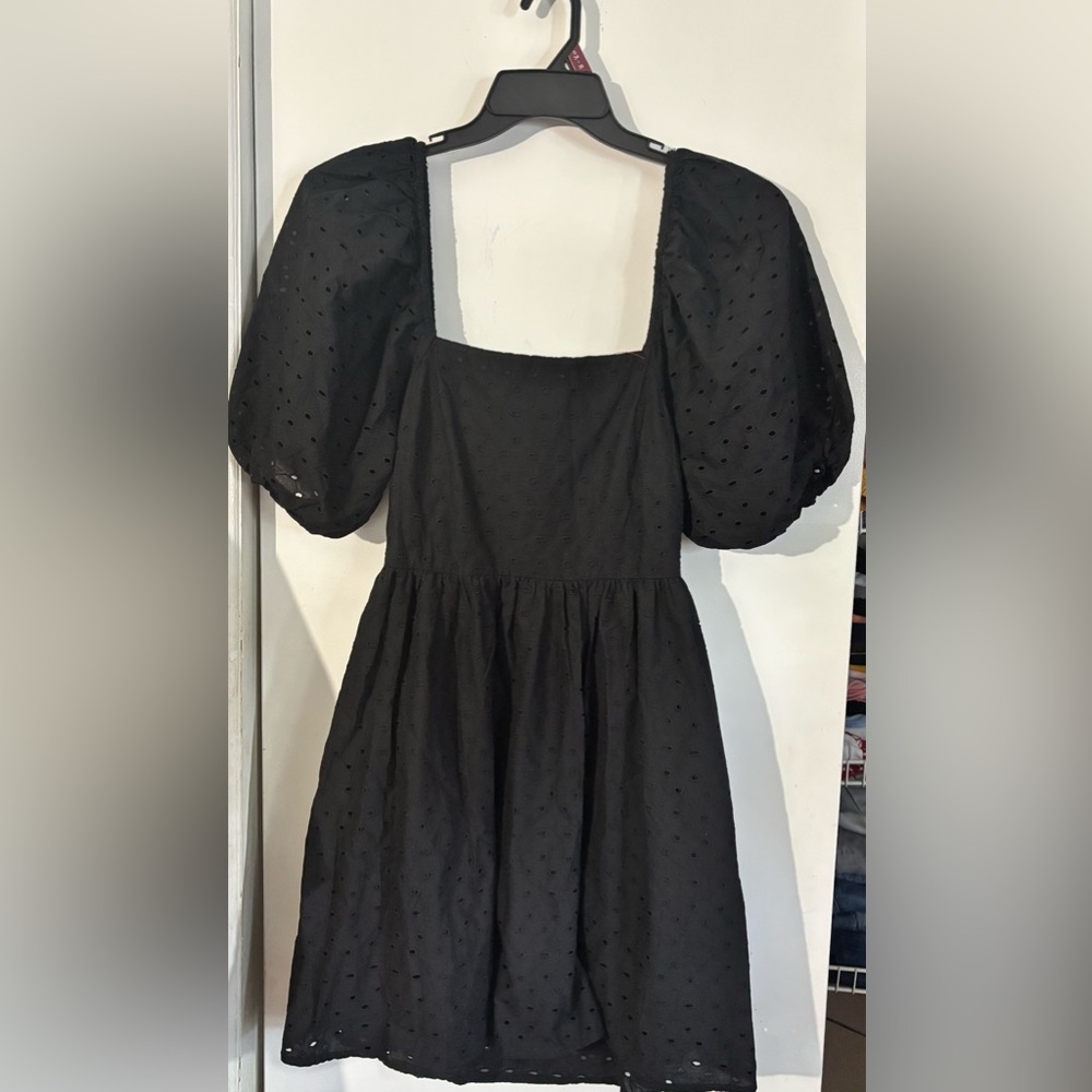 a new day Black Textured Dress